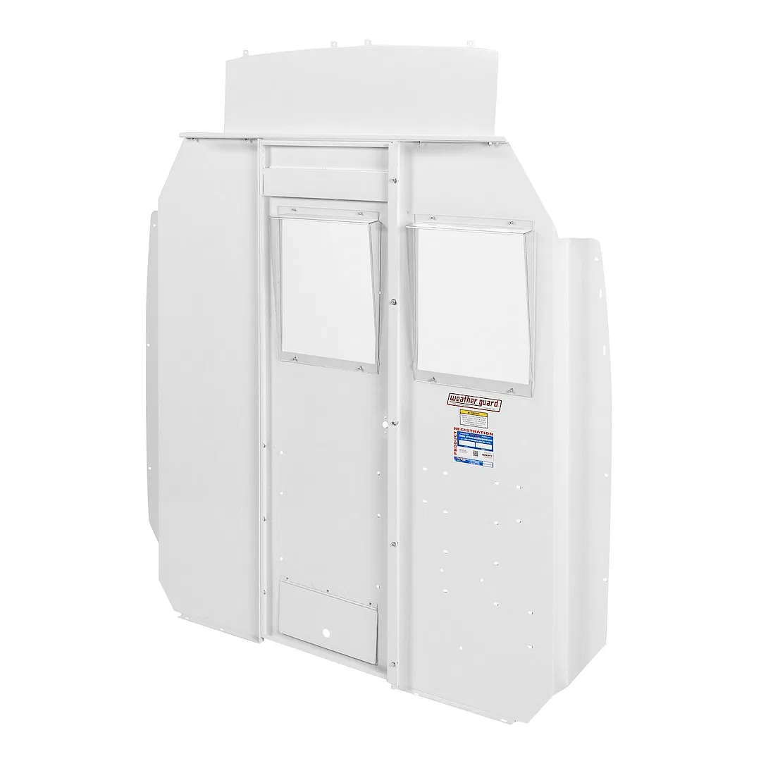 96321-3-01 – WEATHERGUARD Bulkhead Divider, Full Bulkhead Fixed Panel With Dog Door Converts To Door With Door Pocket...